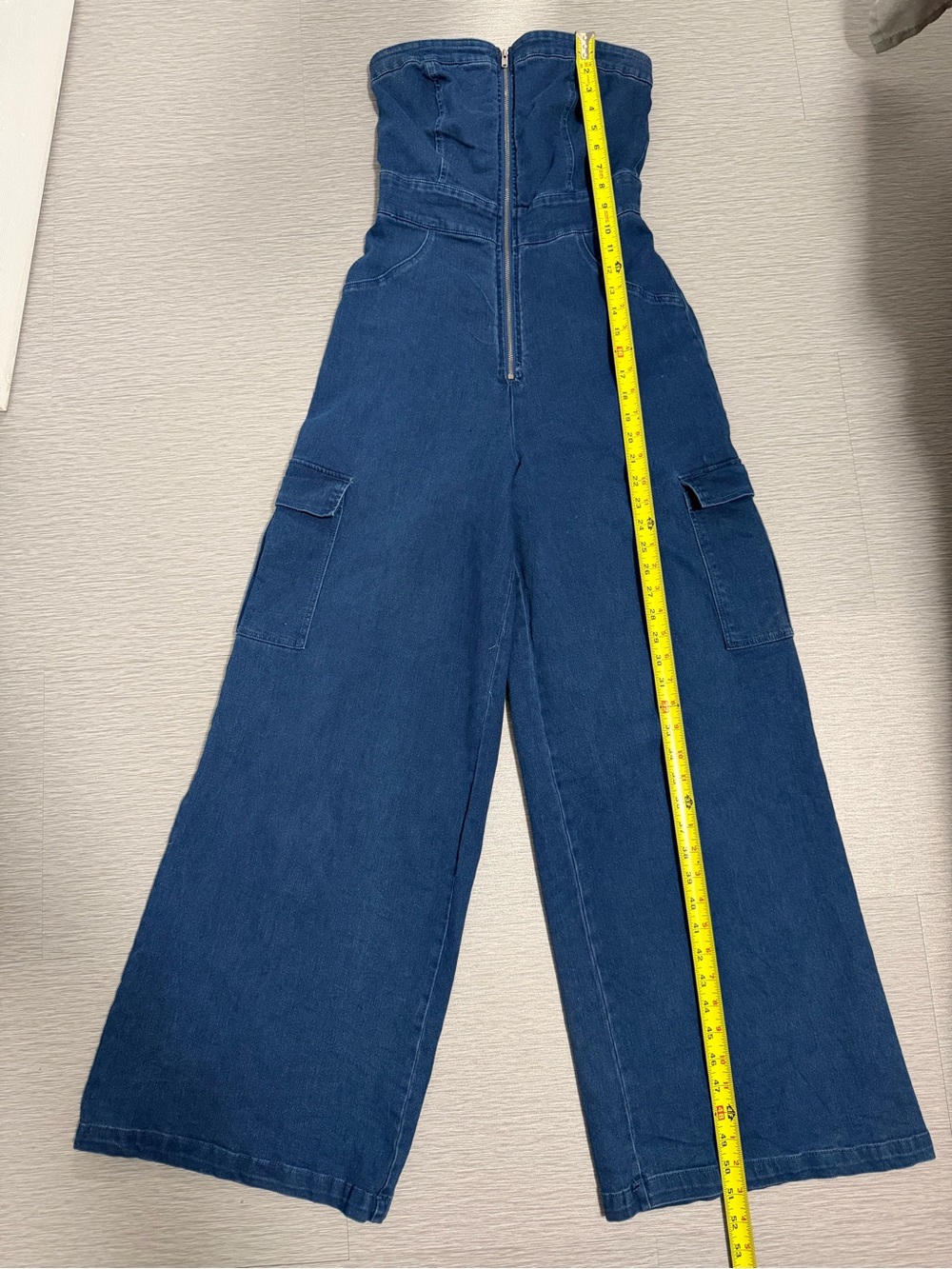 Flying Tomato Good Together Denim Jumpsuit Small - Picture 6 of 13